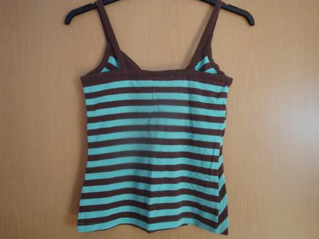 Tílko letní, dámské - proužkované, vel. s, h&m,s