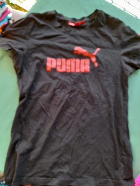 Černé tričko puma, dívčí/dospělé, puma,176