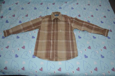 134 bavlněná košile dlouhý rukáv bygen jeans, 134