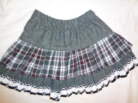 Luxusní teplejší skládaná sukně, girl2girl,110