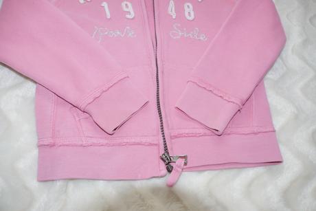 Ruzova mikina s napisem, h&m,110