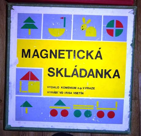 Magnetická velká skládanka- komenium irisa, 