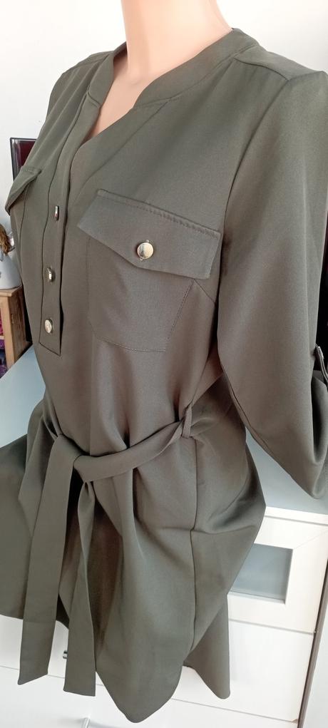 Šaty khaki zn."bodyflirt" vel."34" i větší, 34