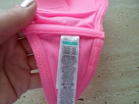 Růžové krajkové plavky plavková podprsenka, new yorker,m