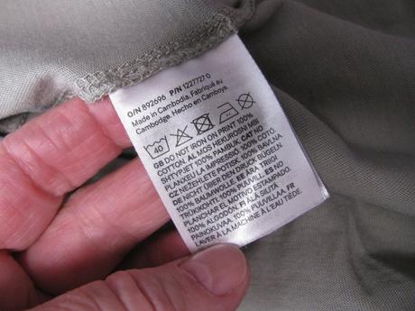 Bavlněné sv.khaki tričko / unisex, h&m,32