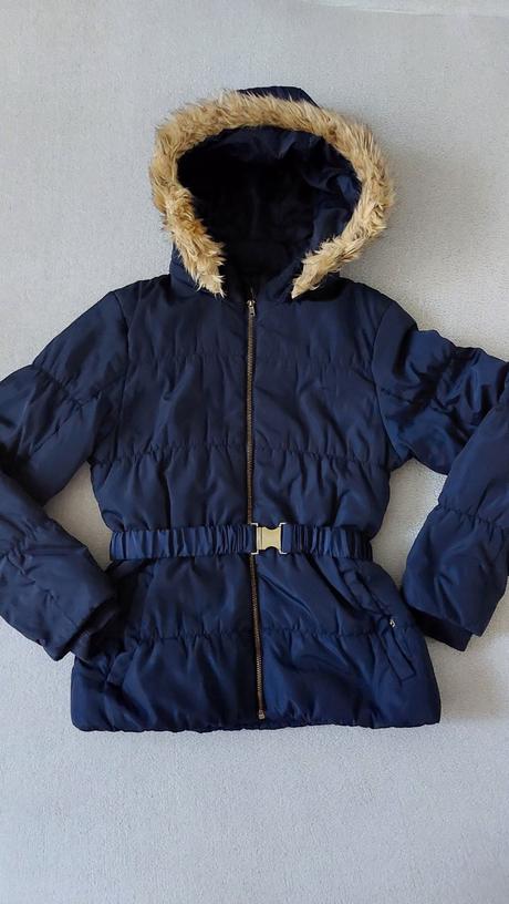 Tmavě modrá bunda h&m,vel.158, h&m,158