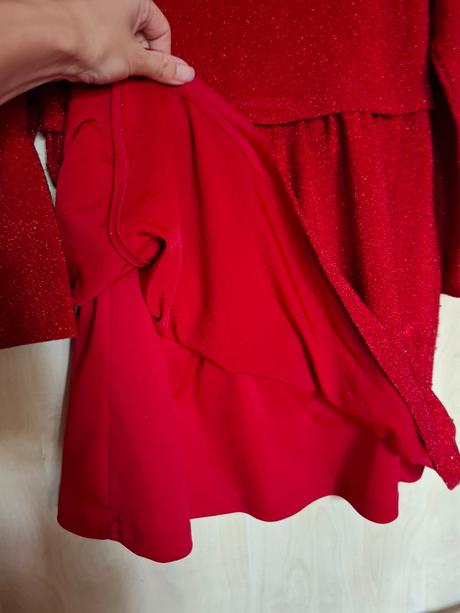 Šaty červené vel 134, george,134