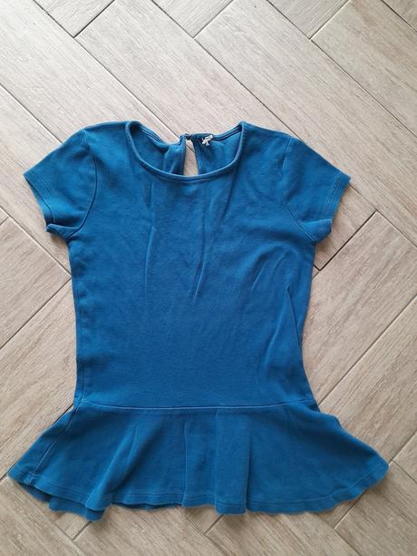 Petrolejový peplum top vel. s, s