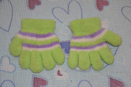 2x chlupatkové rukavice - i pro dvojčata, 110