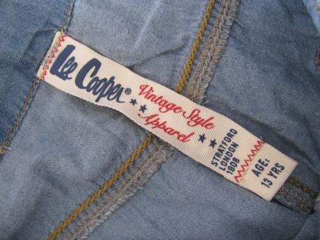 Letní džínové kotníkové kalhoty lee cooper, lee cooper,164