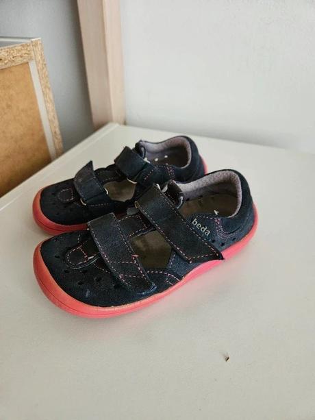 Kožené barefoot sandály, vel. 27, beda,27