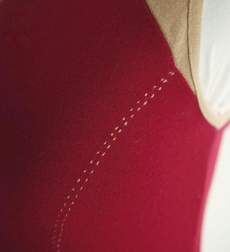 Rolák bez rukávů s ozdobným štepováním, l