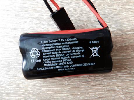Baterie carrera  7,4v,1200mah, 