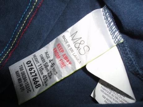 Krásné triko marks+spencer, vel. 4-5 let, marks & spencer,110