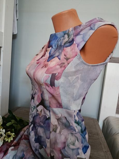 Květované šaty, h&m,s