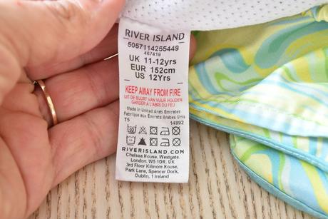 Koupací kraťasy vel. 11 - 12 let, river island,152
