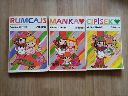 Set knih rumcajs, manka, cipísek, 