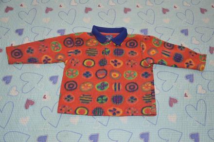 Fleesová mikina se vzorkem, 86