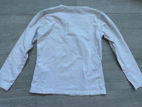 Dívčí bílé tričko s 3d aplikací lewro, vel 128/134, lewro,128