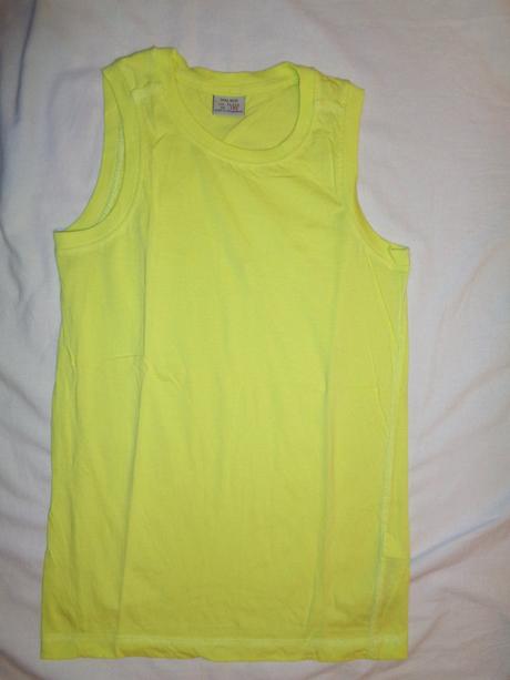 Reflexní svítivě zelené letní tílko, zara,152