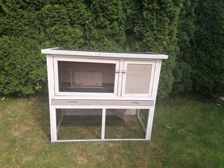 Dřevěná králíkárna stall lucky, výběh 116 65 100, 