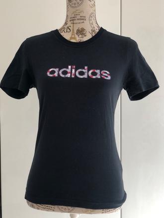 Černé tričko adidas ve velikosti 36, adidas,36