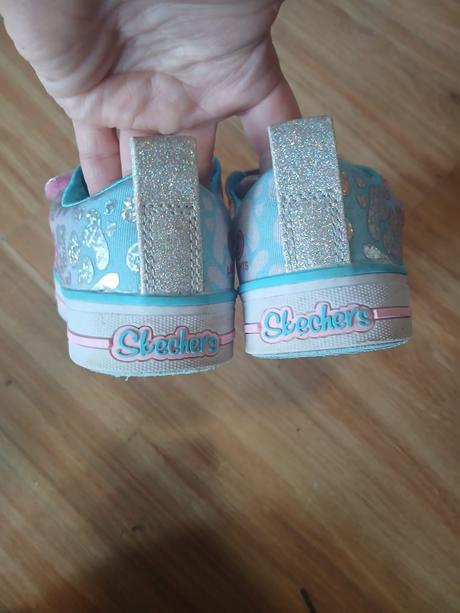 Třpytivé svítící boty skechers, vel. 29, skechers,29