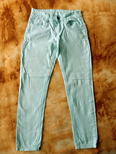 Světle zelené kalhoty, denim co,134