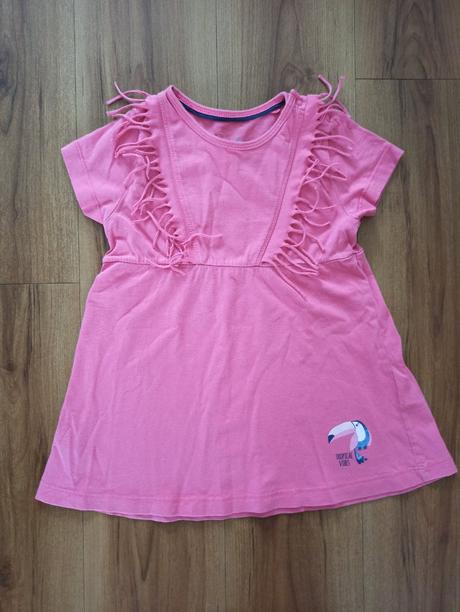 Růžové šaty  vel. 86 /92, 86