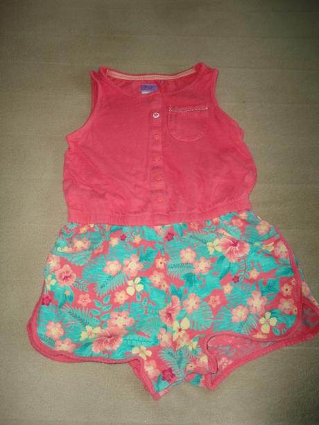 Letní overal s druky ff, vel. 4-5 let, f&f,104