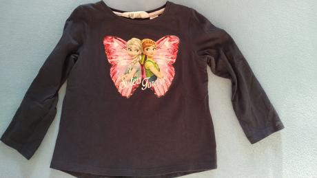 Nádherné frozen triko anna a elsa 2-4 roky, h&m,98