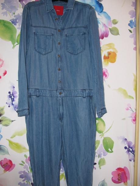 Kalhotový overal z letní džínoviny s.oliver, s.oliver,l