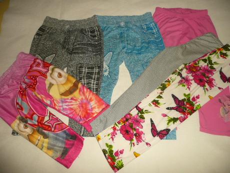 Leginy krátké 5/6 let 116 6 ks mimoni motýl minnie, disney,116