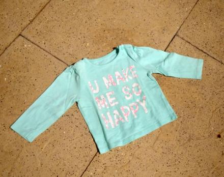 Tričko / triko dlouhý rukáv dlouhý rukáv74pro holk, f&f,74