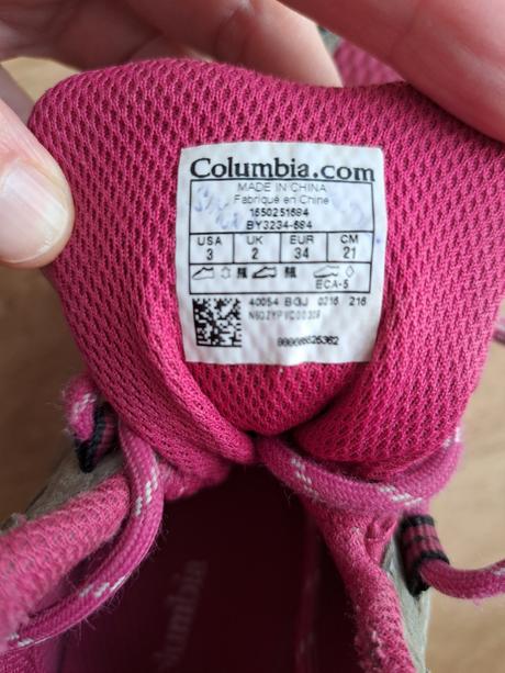 Trekové, turistické boty, pohorky columbia, 34, 34