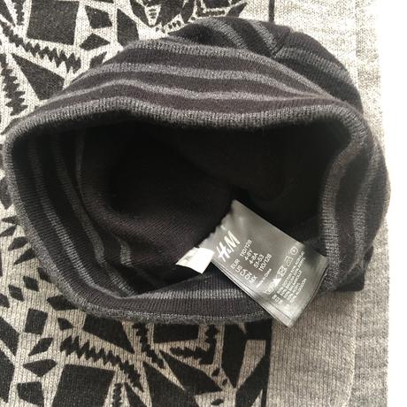 Šála a čepice pro chlapce, šedočerná 110-122, h&m,122