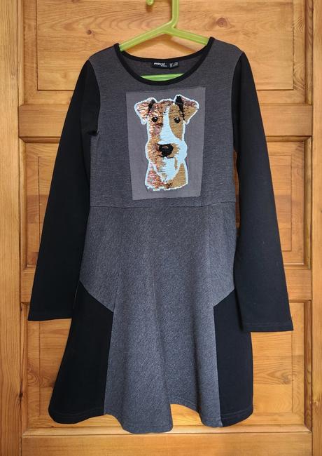 Šaty s flitrovým obrázkem vel. 152, pepperts,152