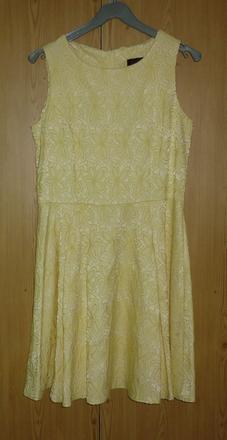 Světle žluté dámské šaty kalami exclusive, m