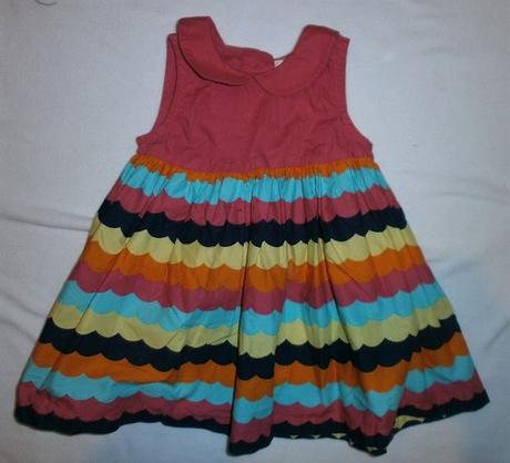 Super šatečky v duhových barvách na 4-6měsíců, debenhams,62