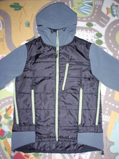 Soft shell bunda černo-šedo-zelená, xl