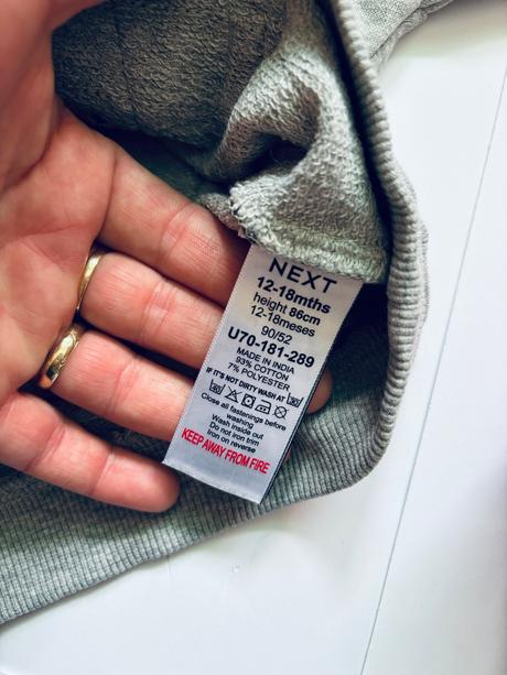 K1/ mikina next - v. 12/ 18 měs, next,86