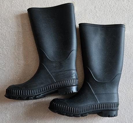 Dětské černé gumáky, gumáčky, holinky, vel.30, f&f, f&f,30