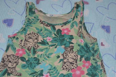 Zelené letní šaty s geparďátky, h&m,128