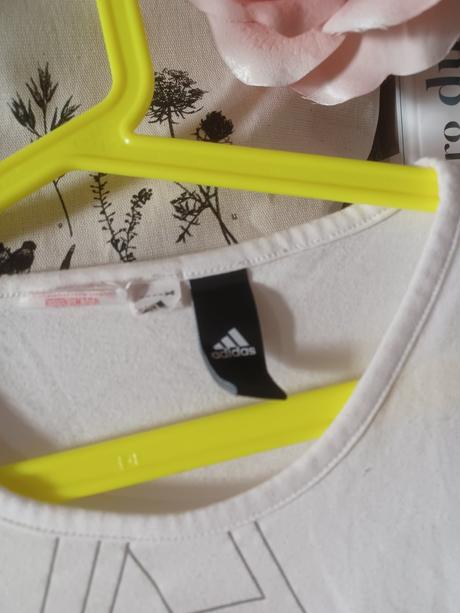Bílé tričko adidas 134/140, adidas,140