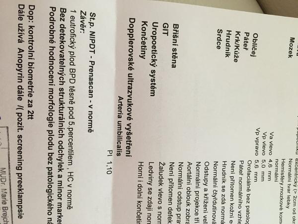 2. trimestr - screening. Jak moc je situace nepříznivá?