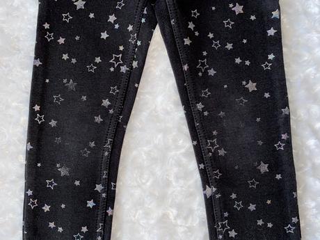 Černé bavlněné kalhoty h&m, h&m,110