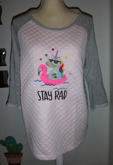 Mikina super jednorožcová - vel.l, l