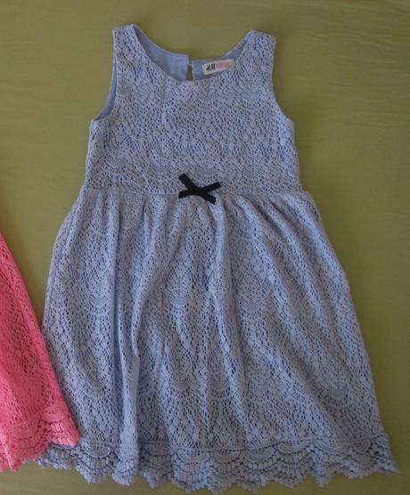 Šaty, šatičky, krajka,h&m,128, h&m,128