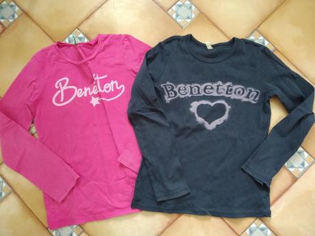 2x tričko benetton, benetton,140
