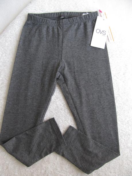 Bavlněné elastické šedé legíny-ovs kids, ovs,122